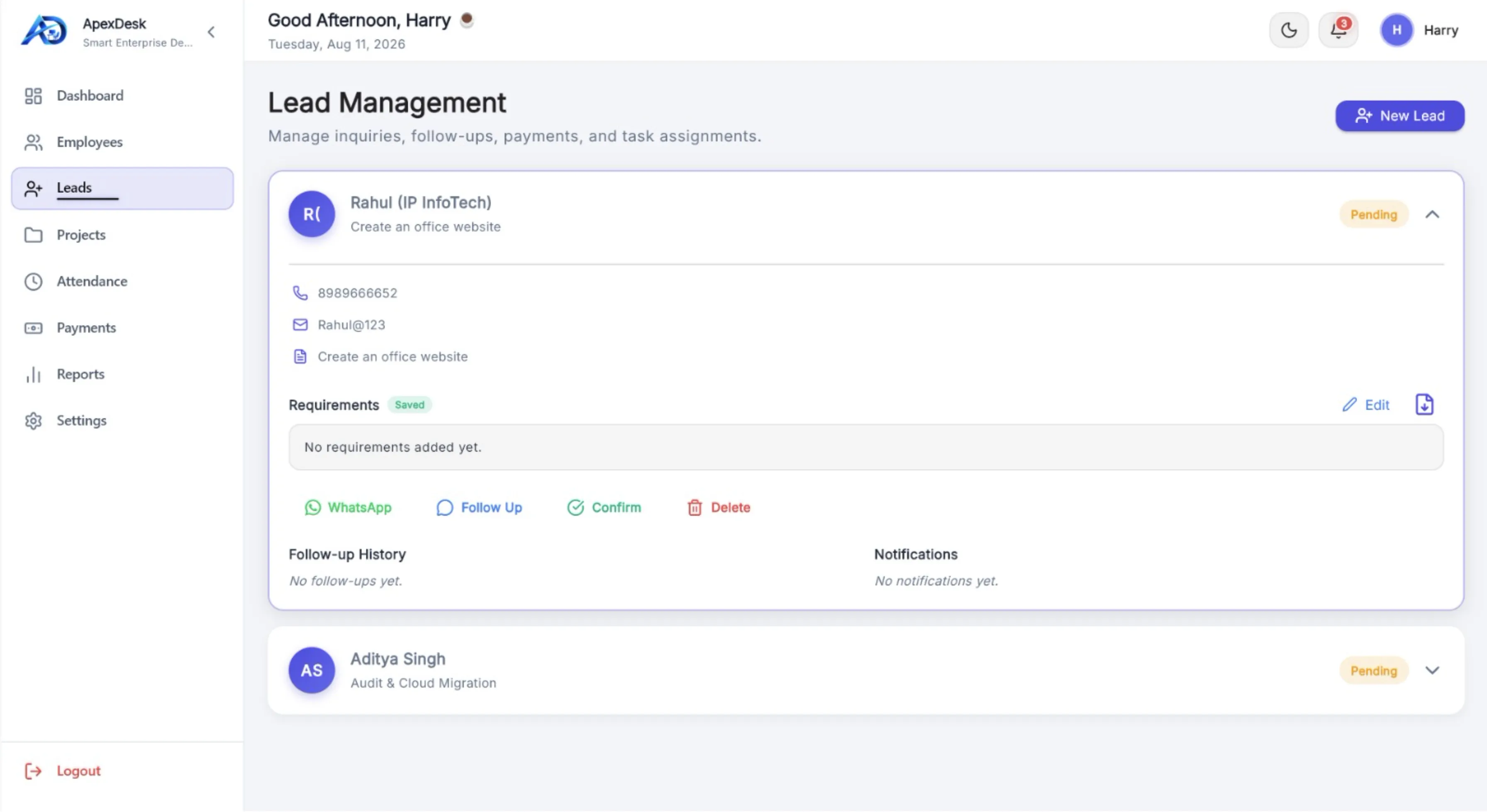 ApexDesk Login